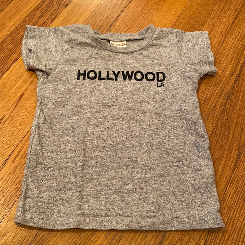 Bit’z Kids Hollywood LA gray heather T shirt 2-3 years